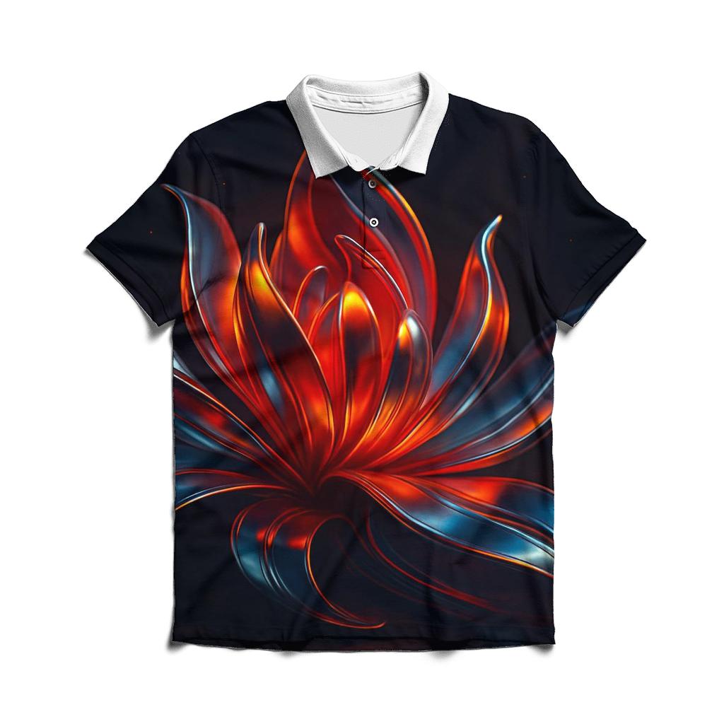 Chrome Tide Bloom classic pique polos