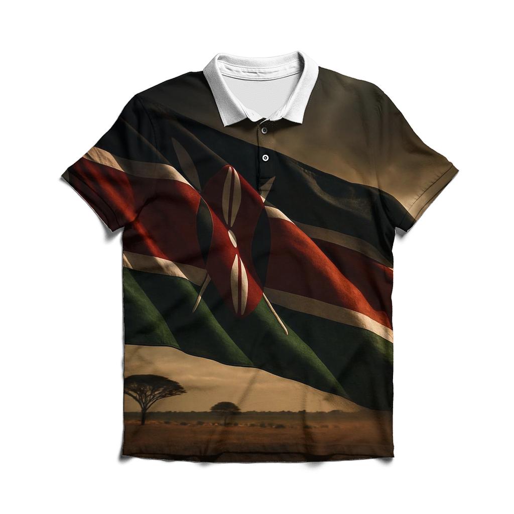 Savanna Storm Crest Of Kenya premium cotton polo shirts