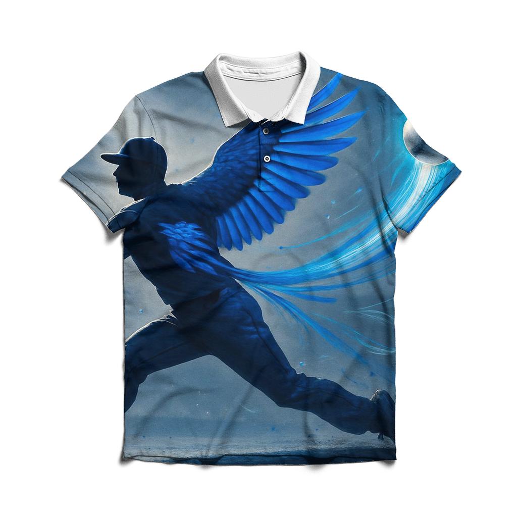 Midnight Arc Slider With Blue Jays Wings classic pique polos