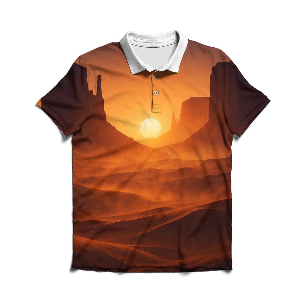 Canyon Of The Slow Sun branded logo polo shirts