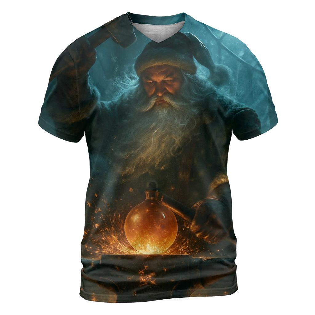 Aurora Forge Santa trendy printed shirt styles