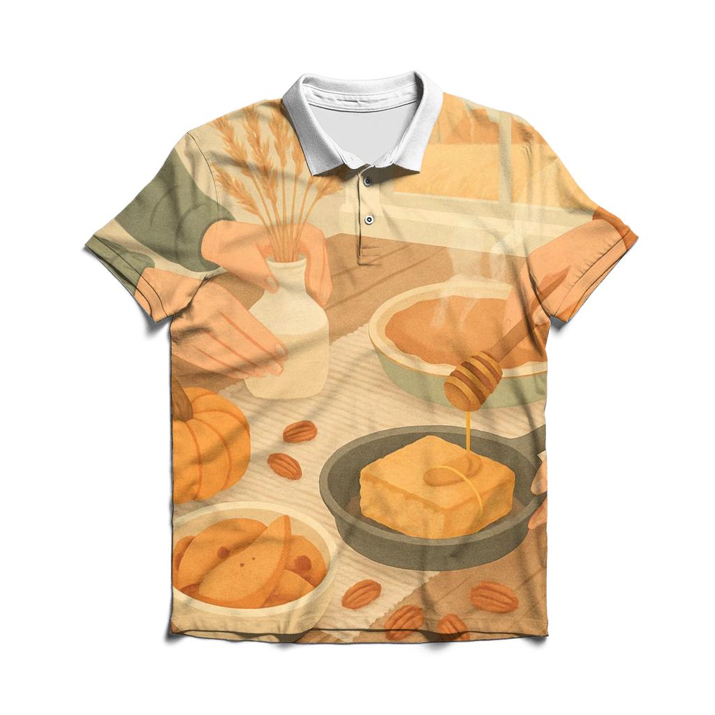 Farmhouse Morning Gratitude Spread personalized polo shirts