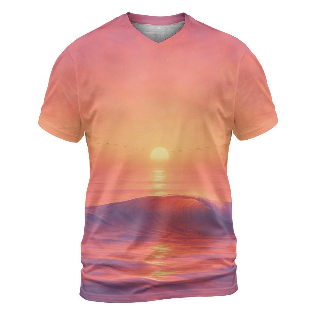 Prism Tide Sundown statement graphic shirts