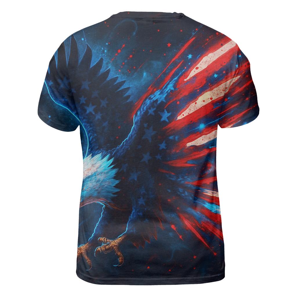 Neon Harbor Eagle Burst unique graphic print tees