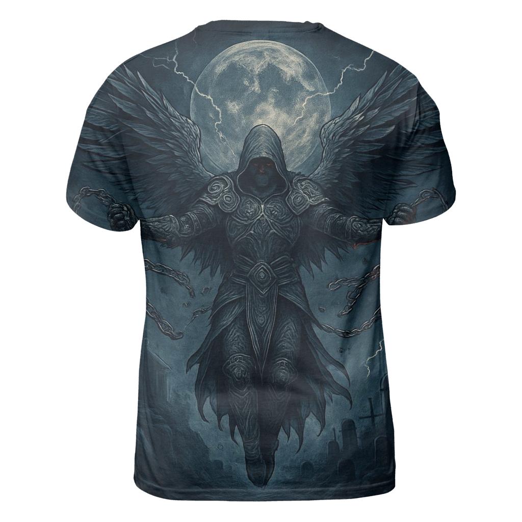 The Moonlit Seraph Of Broken Chains designer pattern shirts