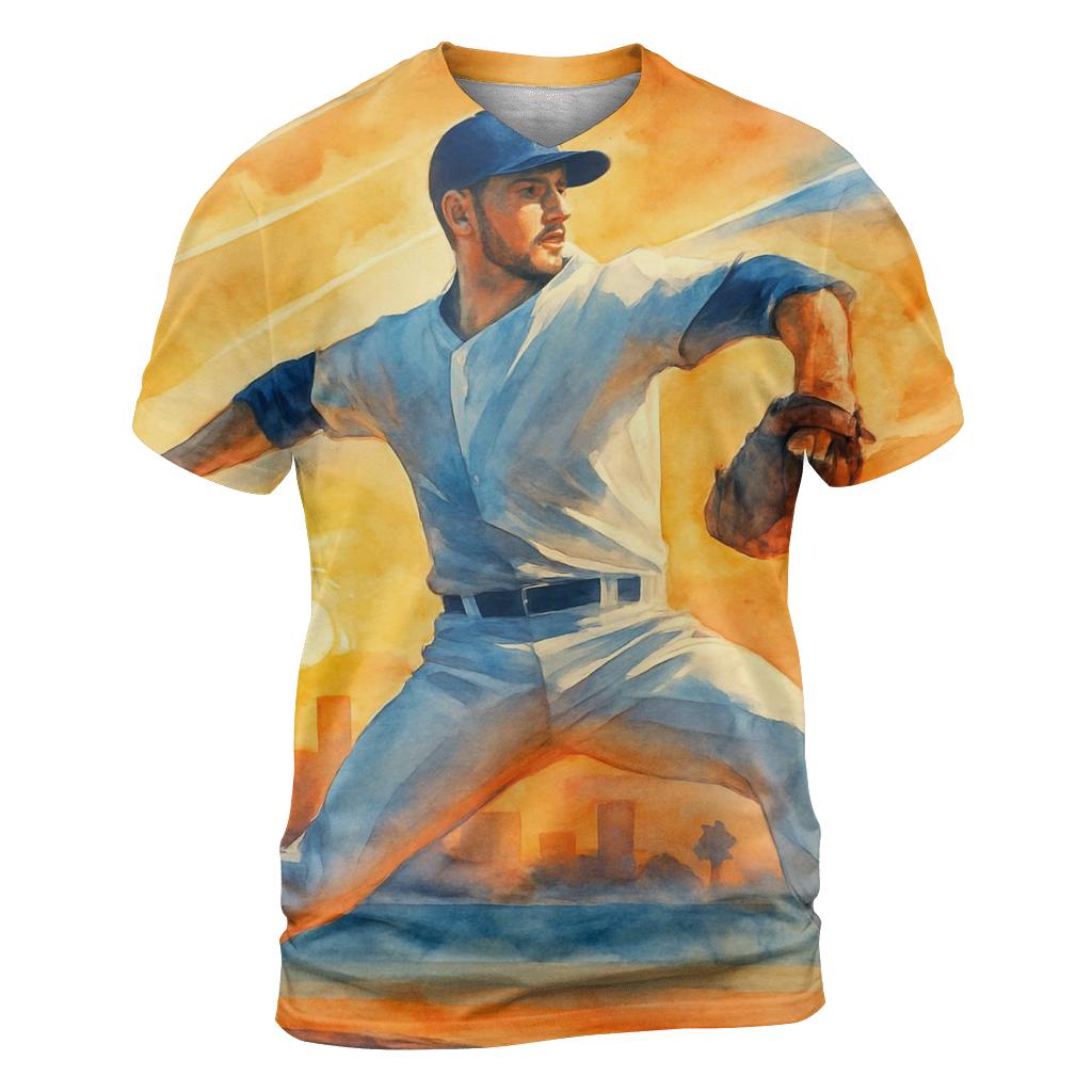 Sunset Arc Over The Outfield custom all-over print shirts