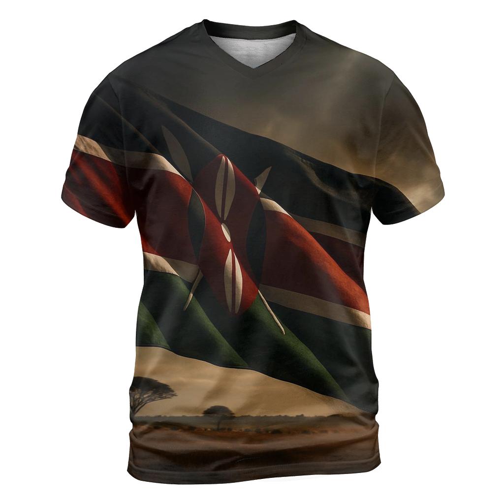 Savanna Storm Crest Of Kenya unique graphic print tees