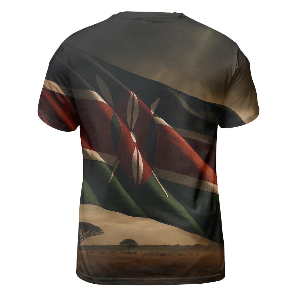 Savanna Storm Crest Of Kenya unique graphic print tees