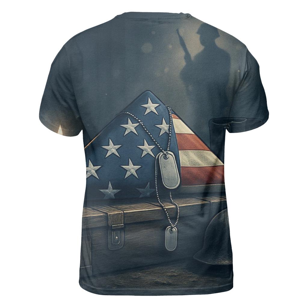 Folded Flag And Silent Gear Relic trendy printed shirt styles