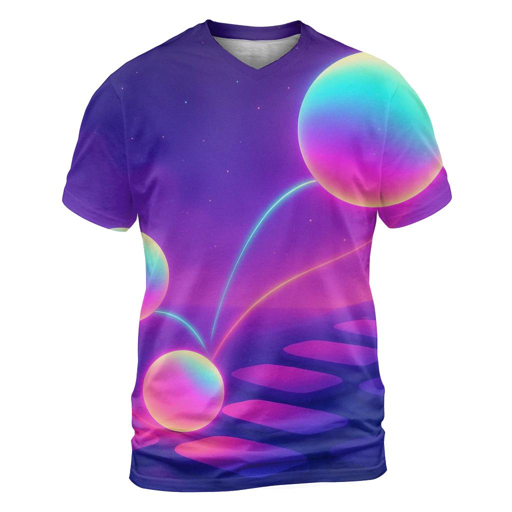 Neon Orbit Playground designer pattern shirts