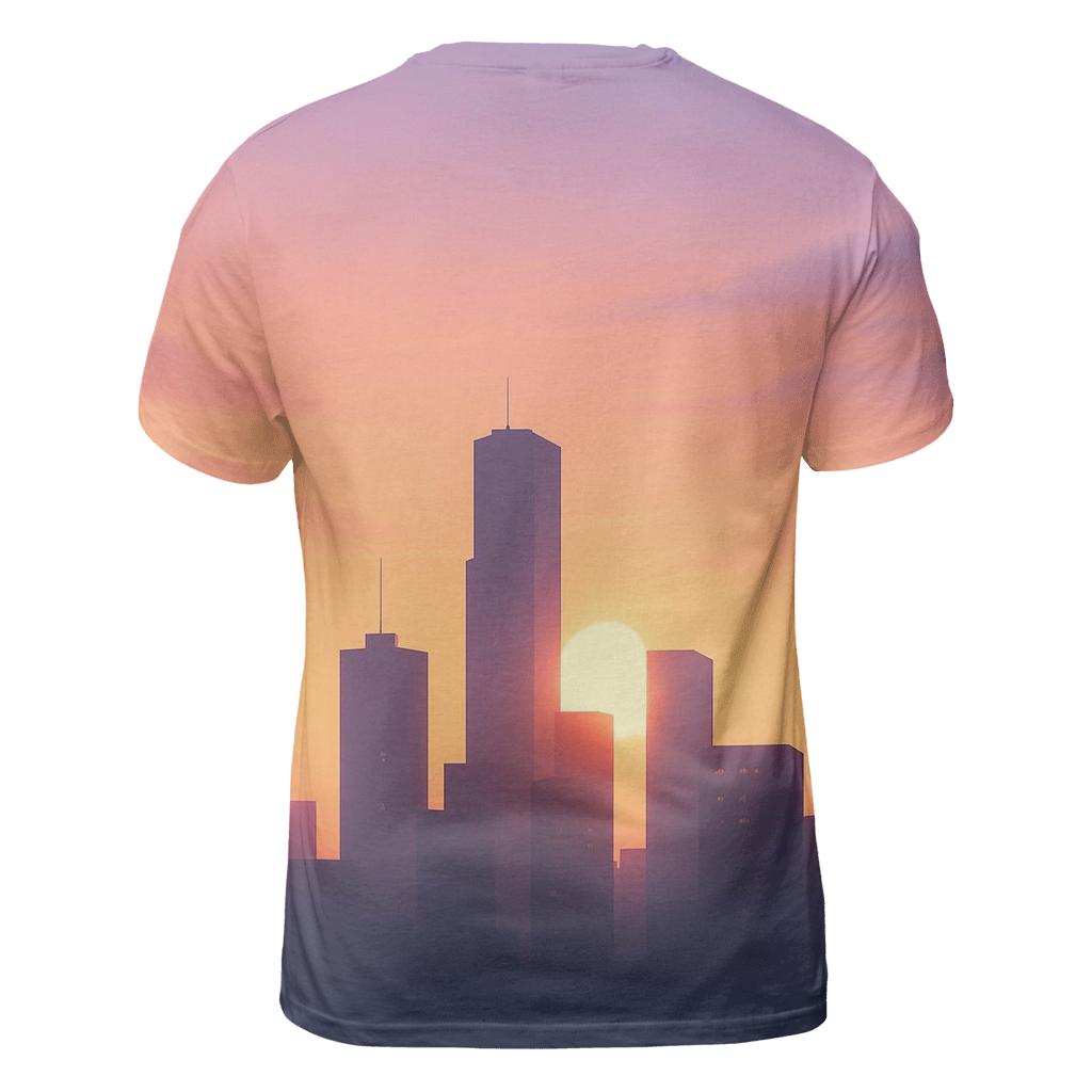Skyglass City Afterglow unique graphic print tees
