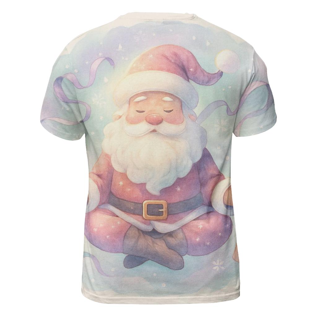 Watercolor Blizzard Dream Santa designer pattern shirts