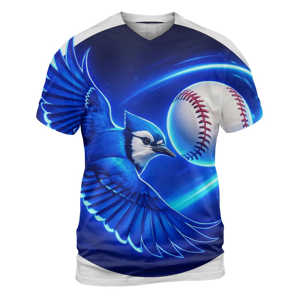 Electric Flight Trail Blue Jays In Orbit custom all-over print shirts