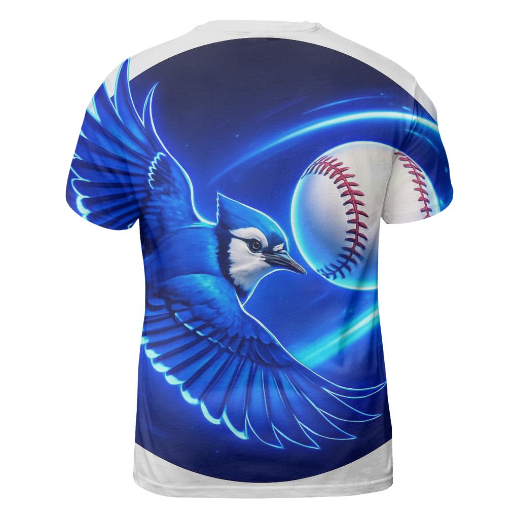 Electric Flight Trail Blue Jays In Orbit custom all-over print shirts