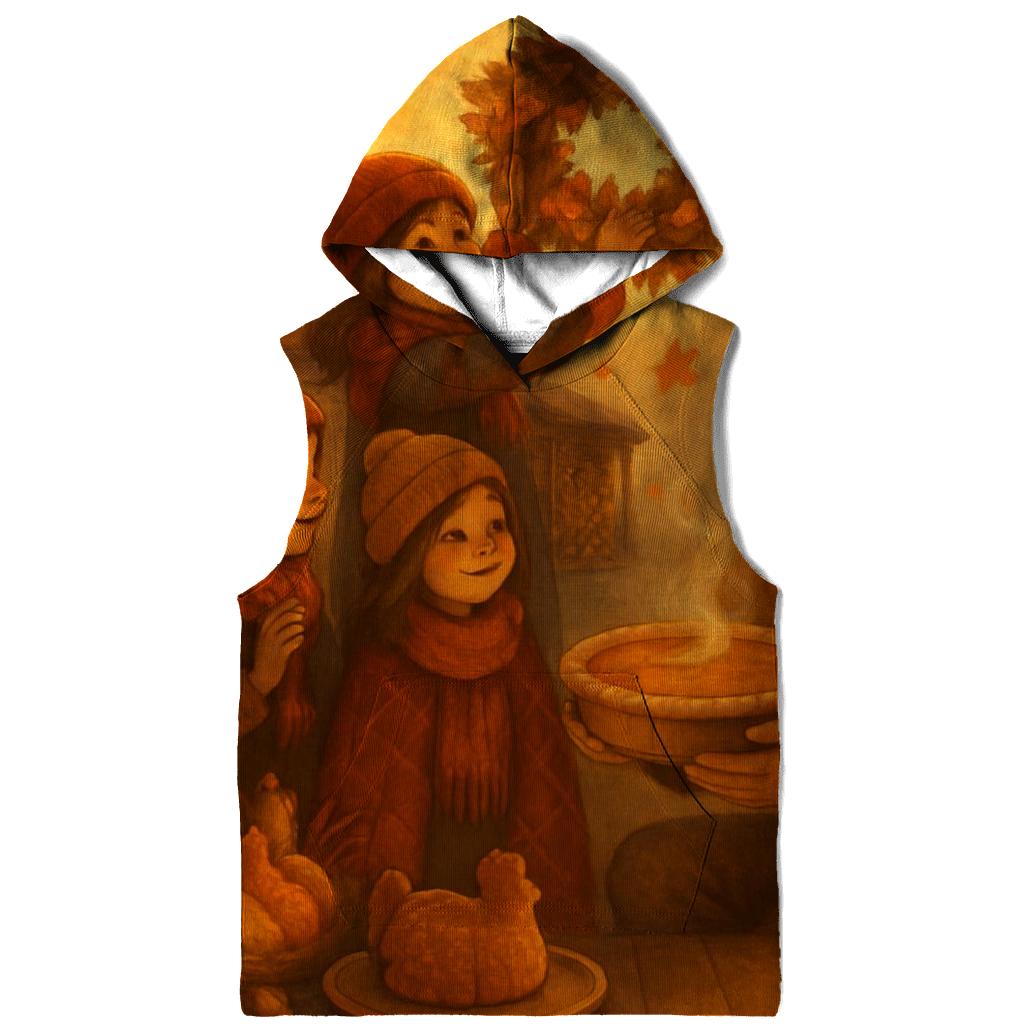 Lanternlit Harvest Cabin Welcome printed hoodies