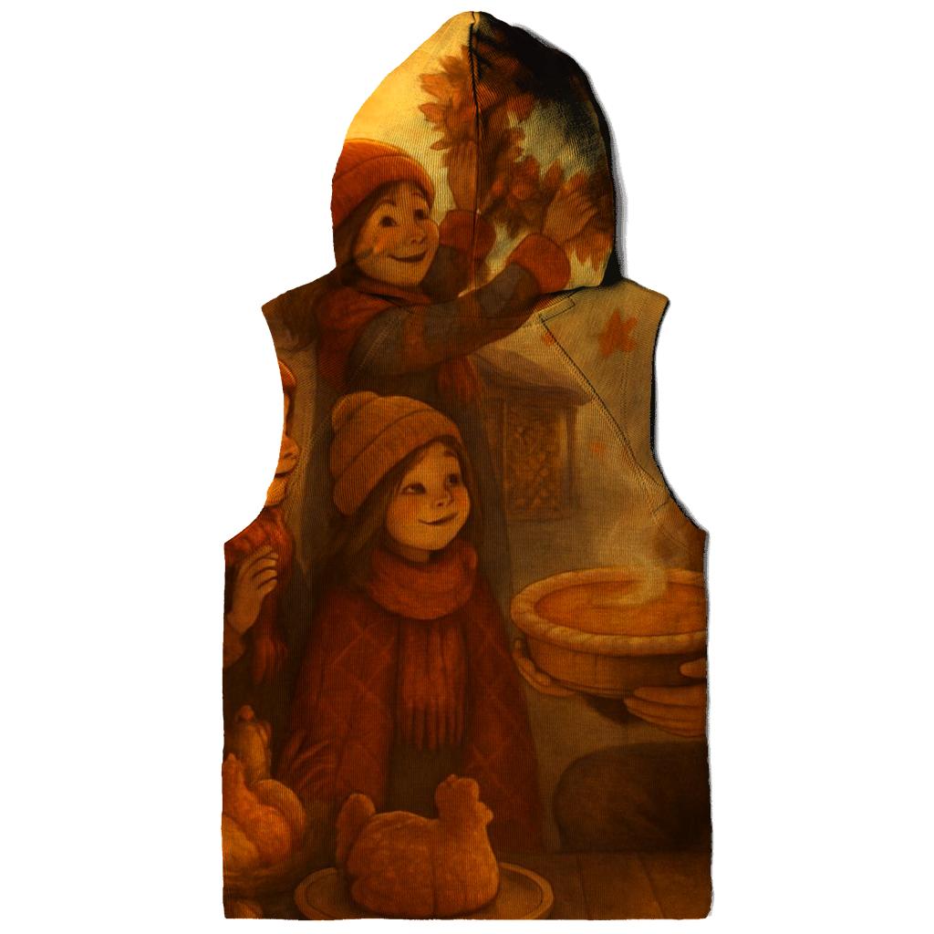 Lanternlit Harvest Cabin Welcome printed hoodies