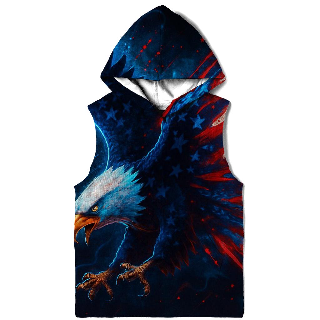 Neon Harbor Eagle Burst hoodie styles