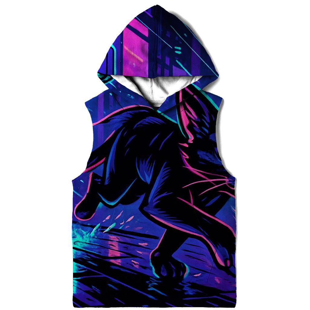 Neon Alley Courier Cat hoodie styles