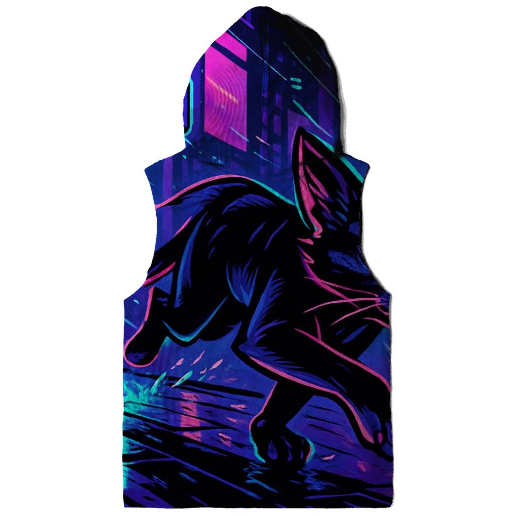 Neon Alley Courier Cat hoodie styles