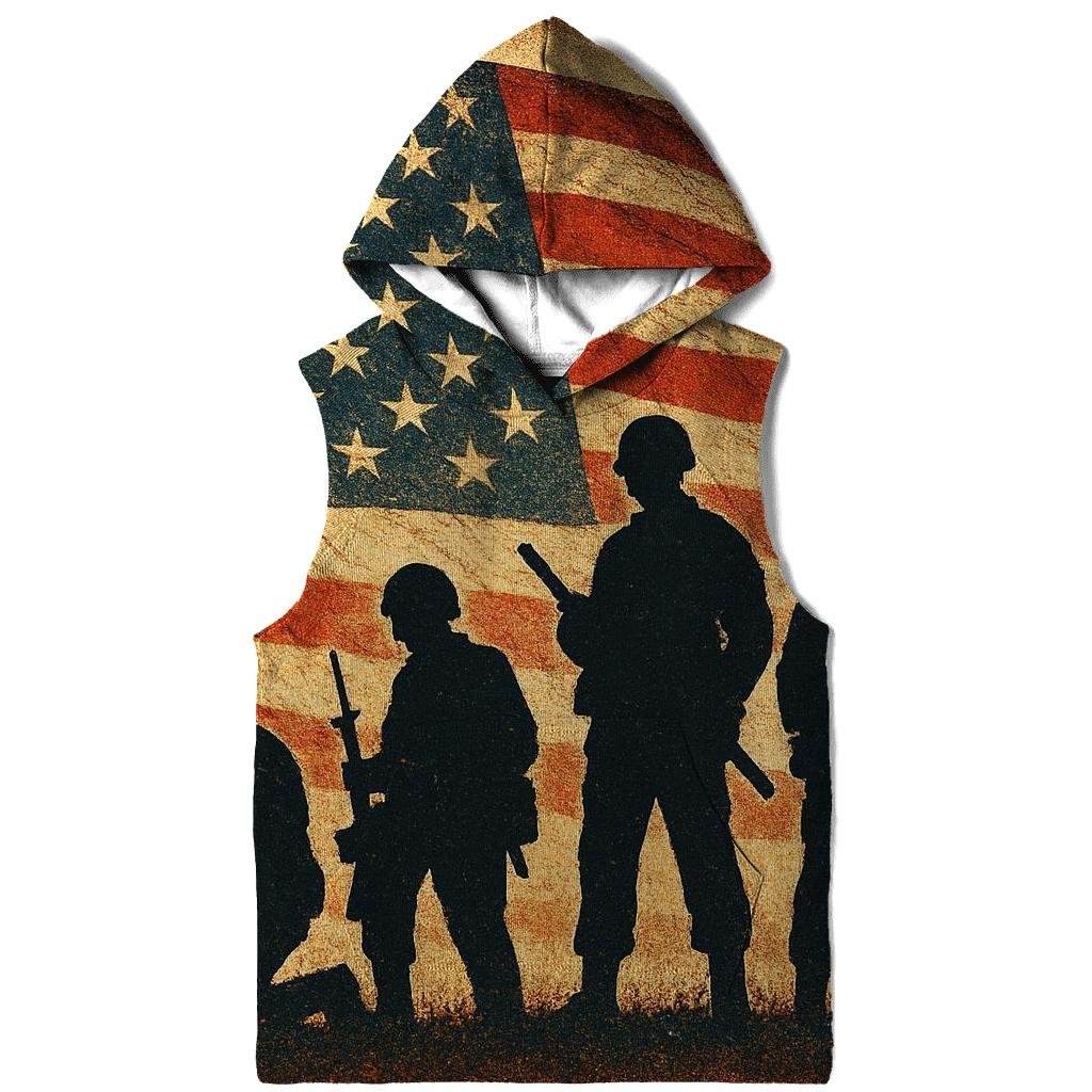 Vintage Battlefield Silhouette Banner graphic hoodies