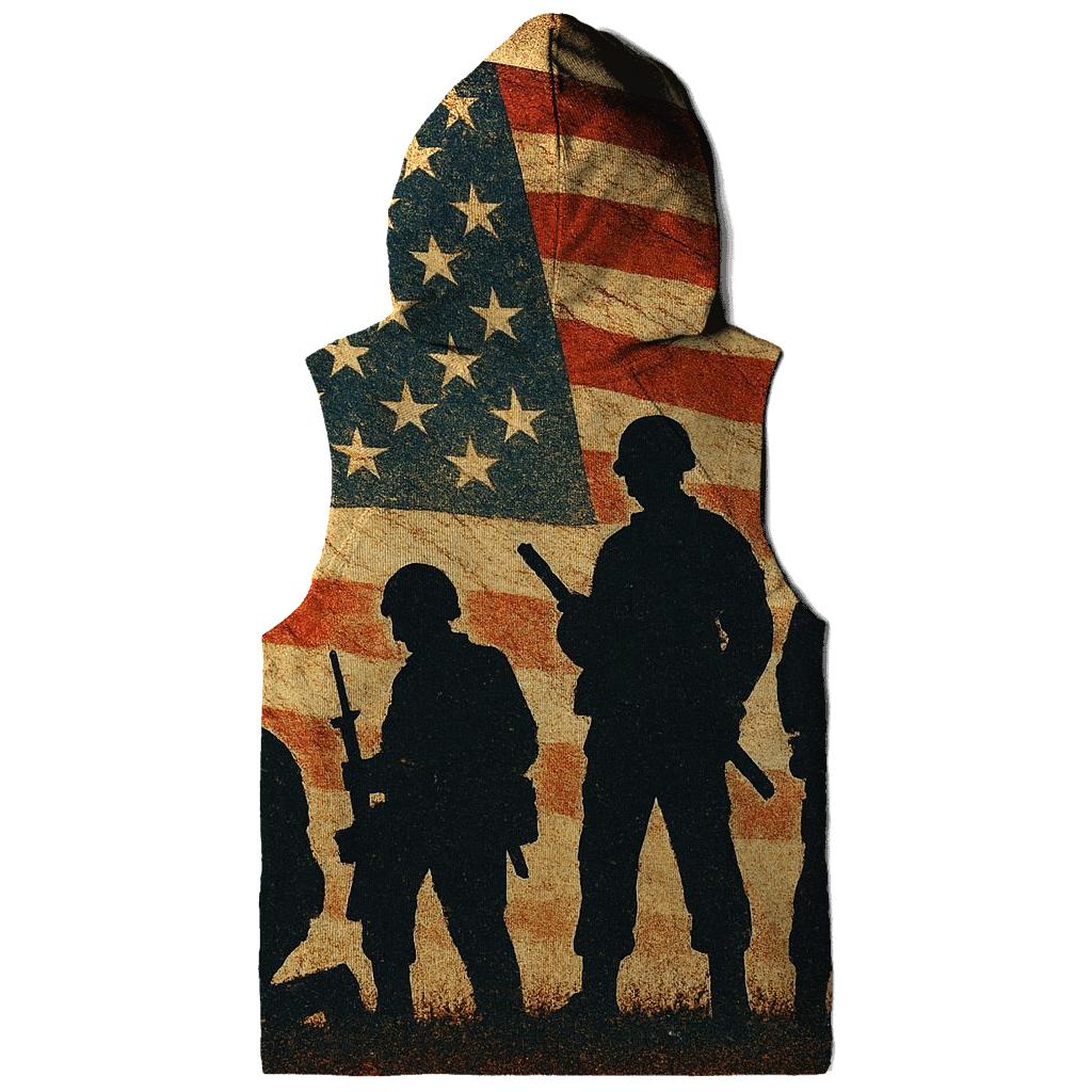 Vintage Battlefield Silhouette Banner graphic hoodies