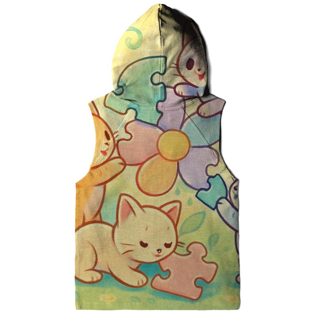Sunlit Garden Puzzle Kittens hoodie styles