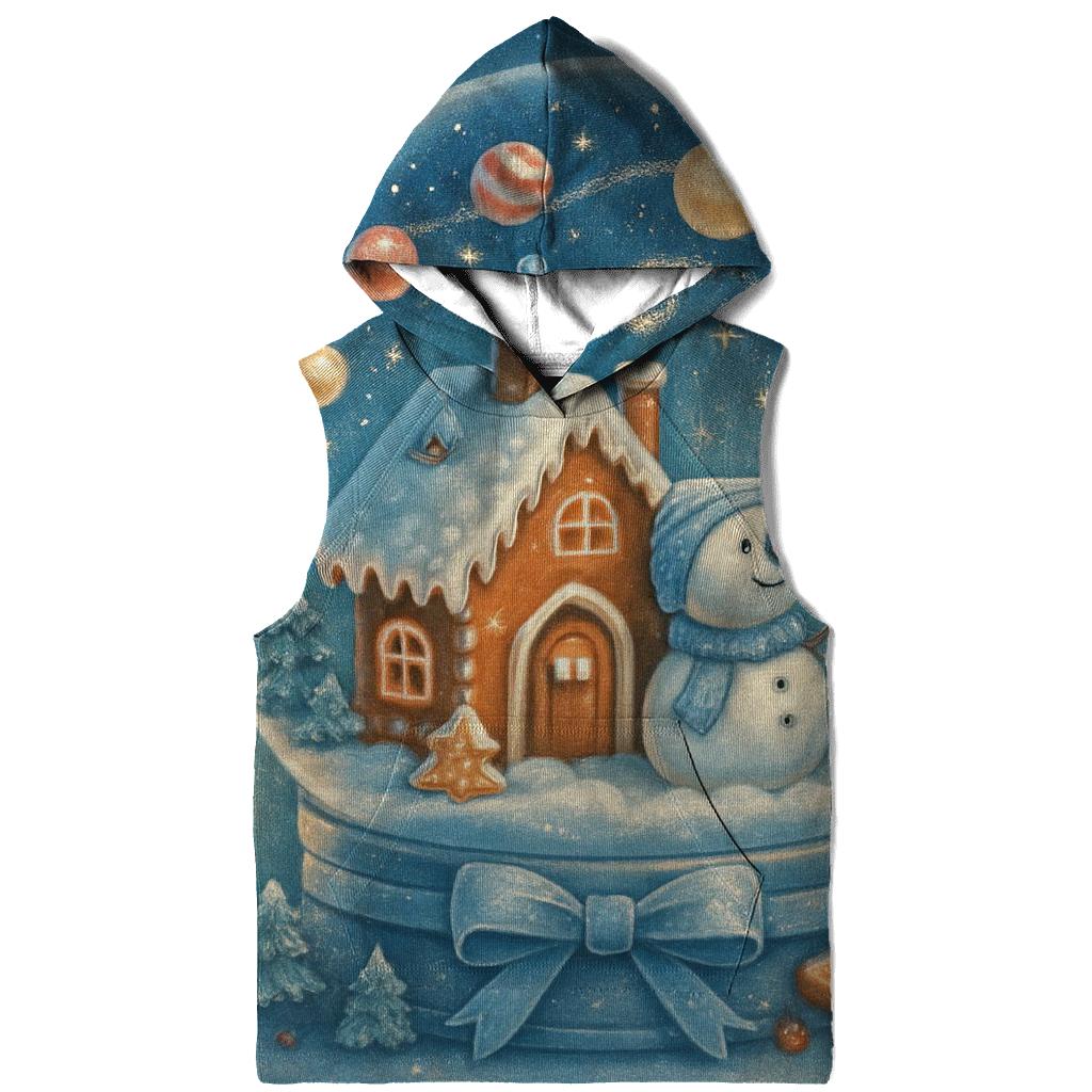 Gingerbread Observatory Snow Globe heavyweight hoodies