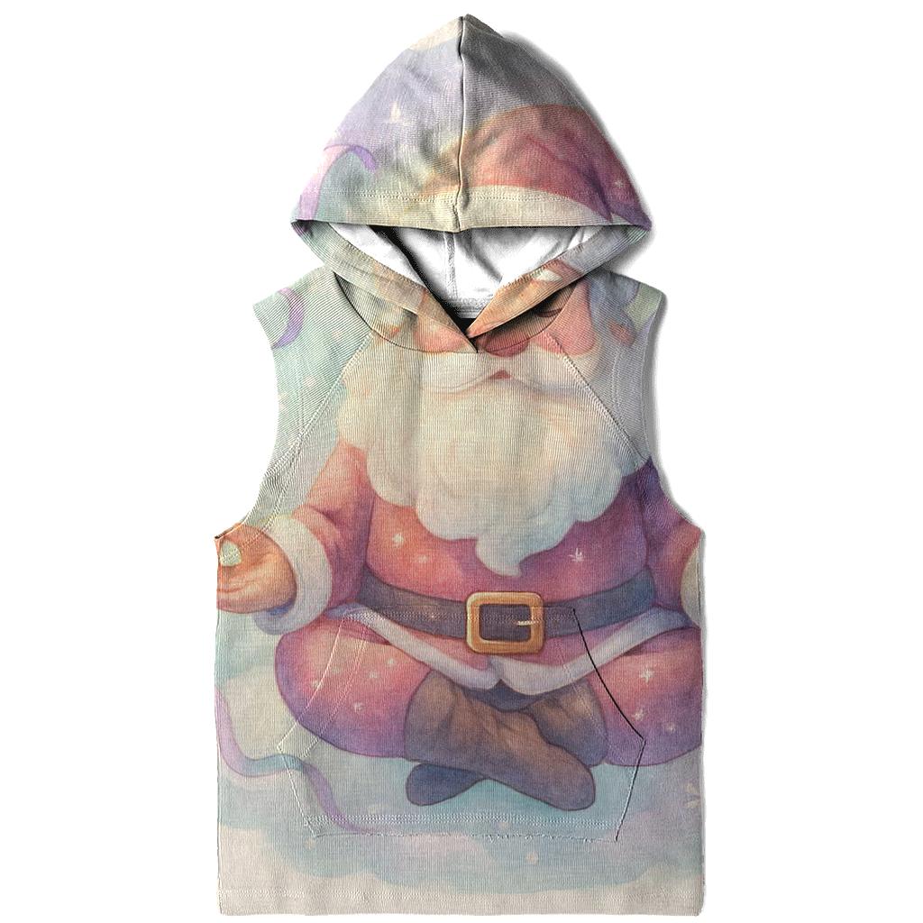 Watercolor Blizzard Dream Santa zip-up hoodies