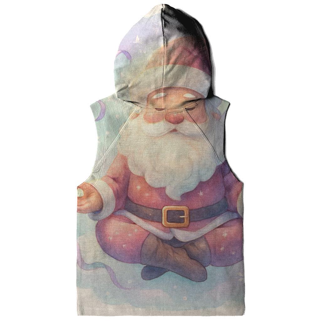 Watercolor Blizzard Dream Santa zip-up hoodies