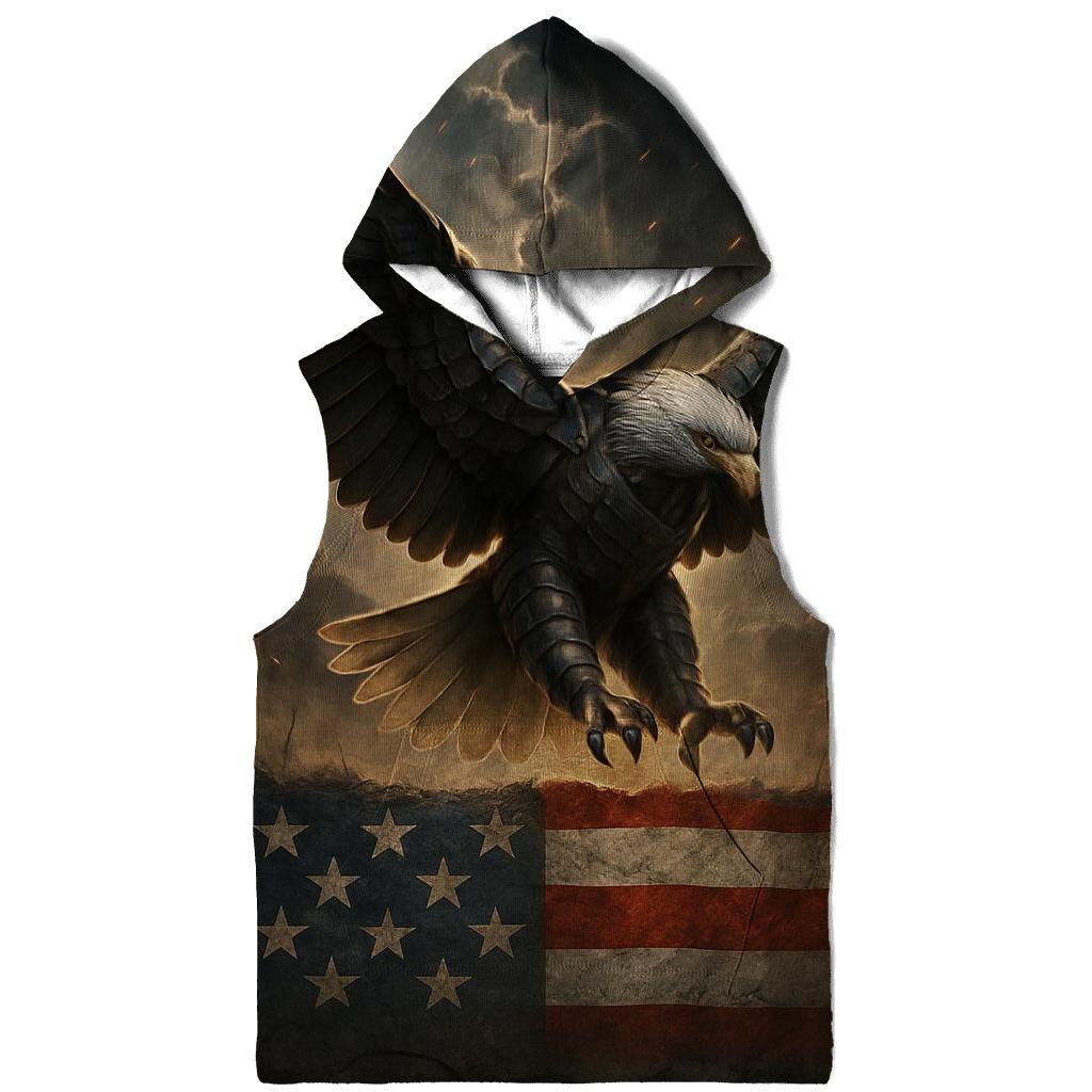 Eagle Of Steel Over The Flag Forged Horizon custom hoodies