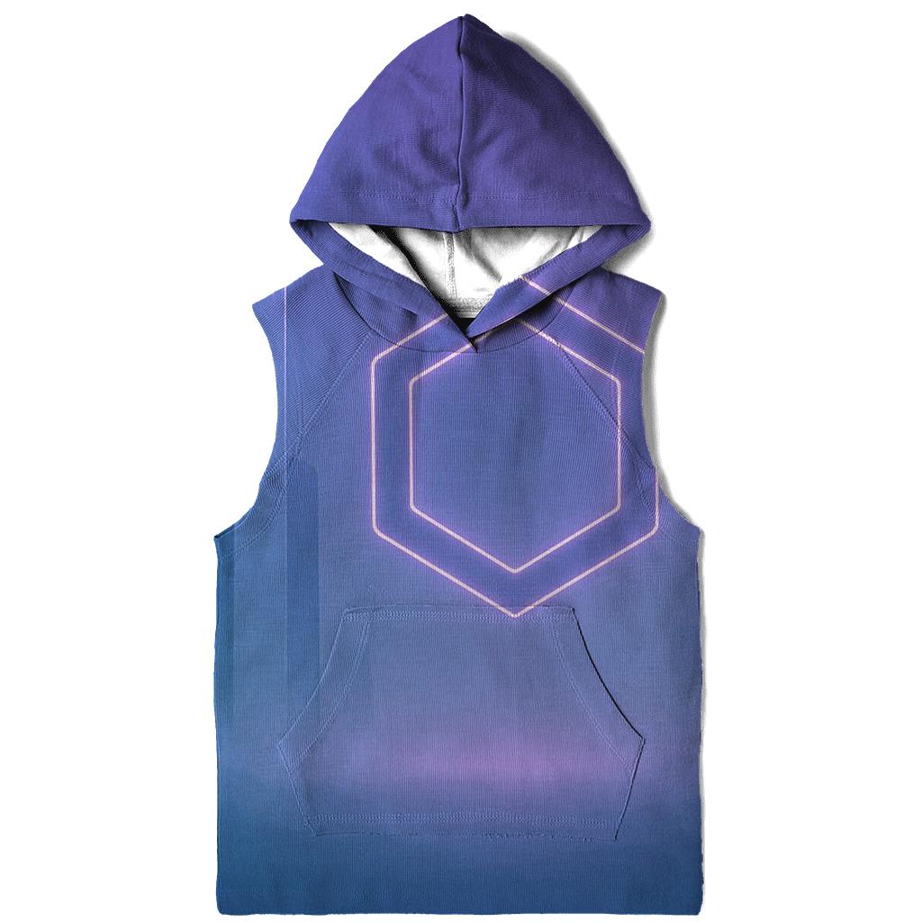 Indigo Mist Geometry Sanctuary graphic hoodies