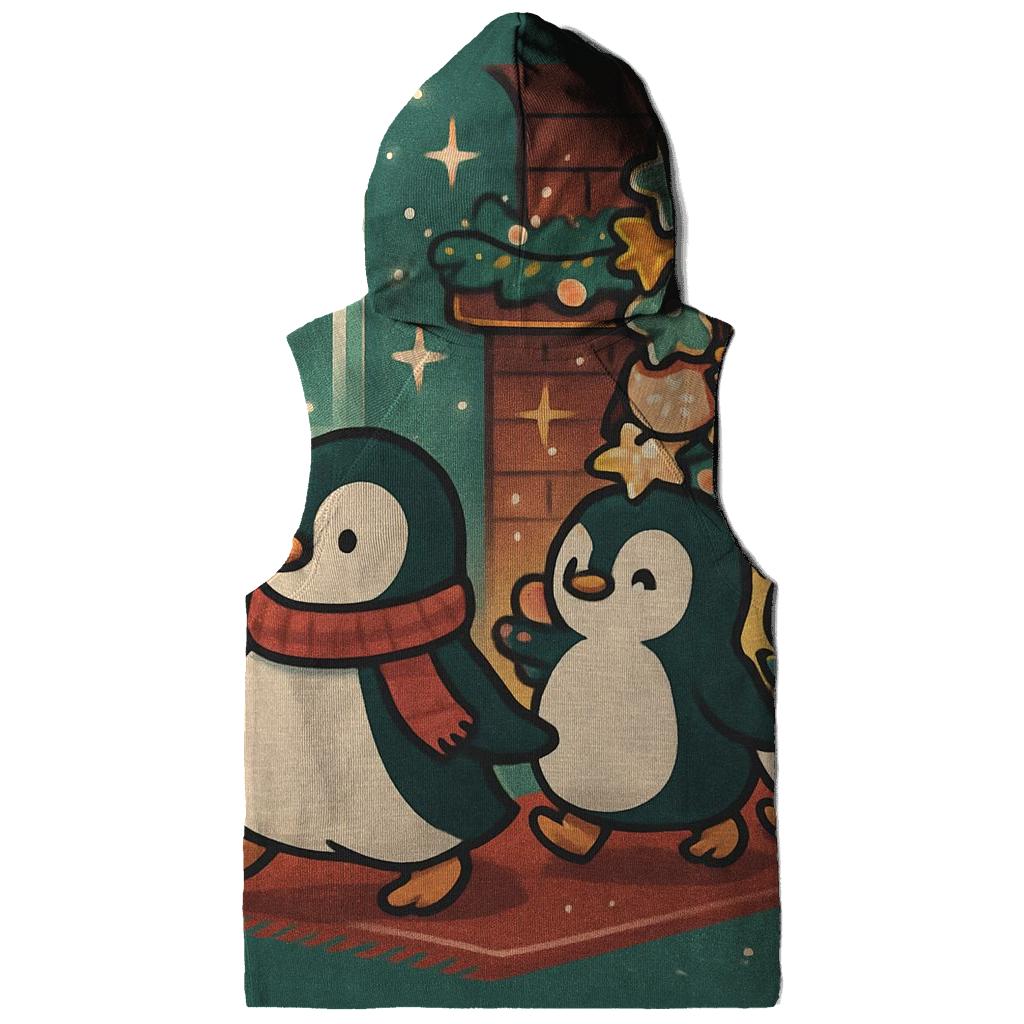 Penguin Cookie Parade At The Fireplace hoodie designs