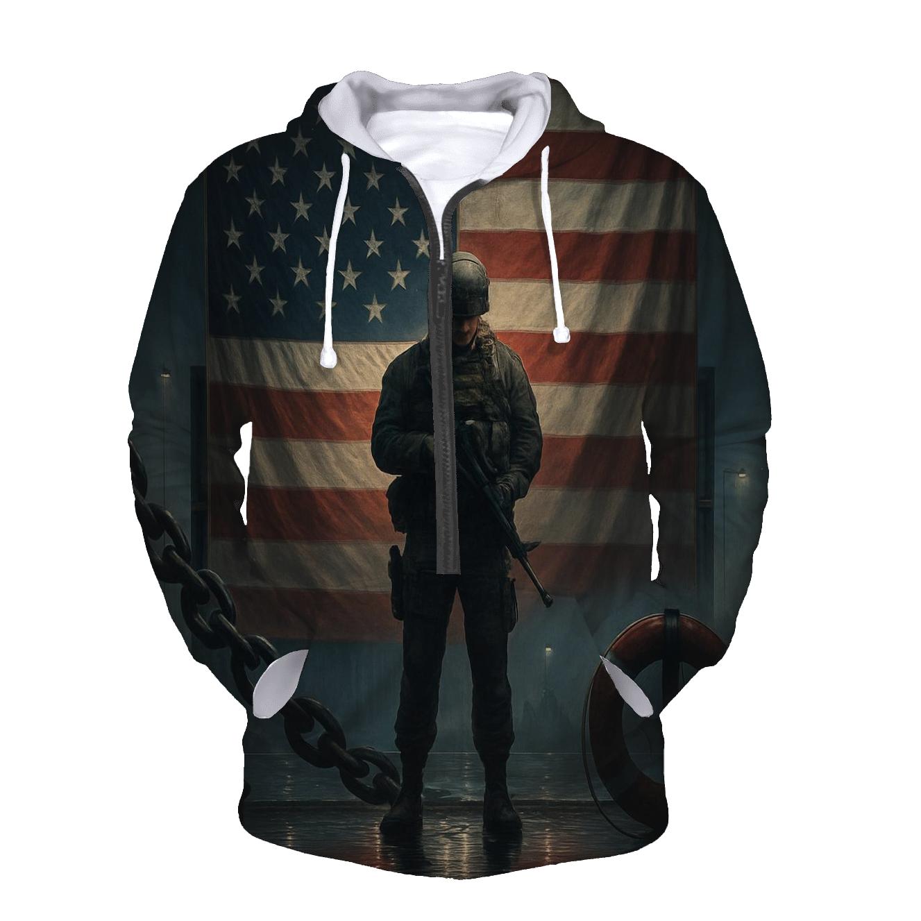 Harbor Vigil Under The Stars And Stripes custom hoodies