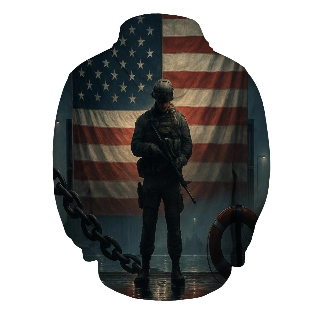 Harbor Vigil Under The Stars And Stripes custom hoodies