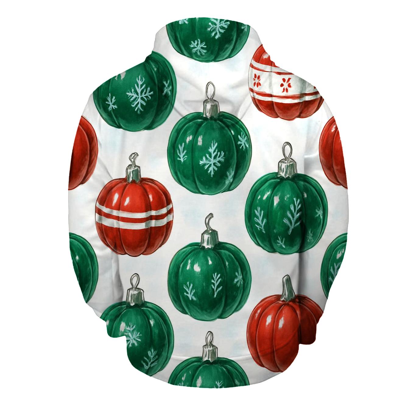 Ornament Pumpkin Grid On White Background zip-up hoodies