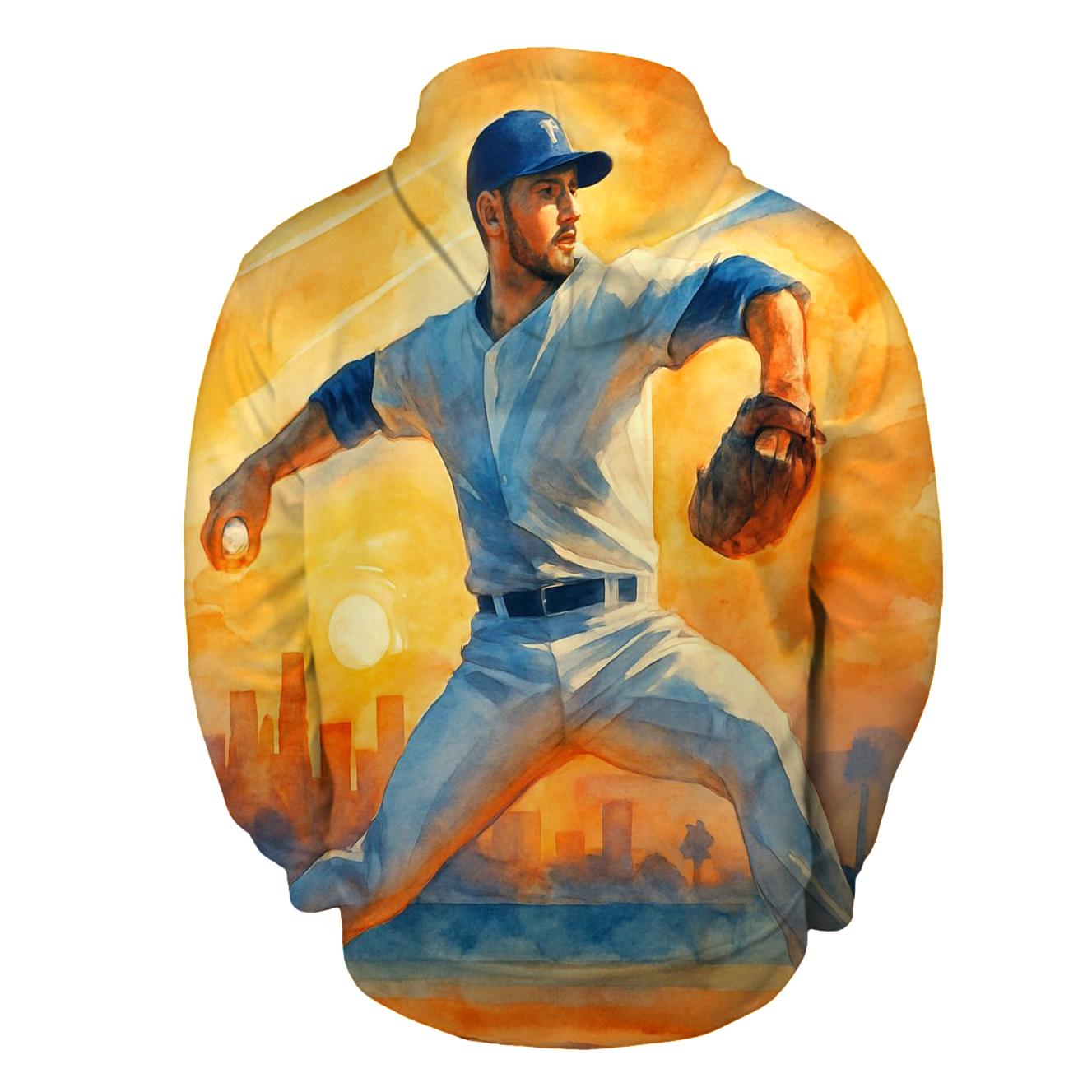 Sunset Arc Over The Outfield lightweight hoodies