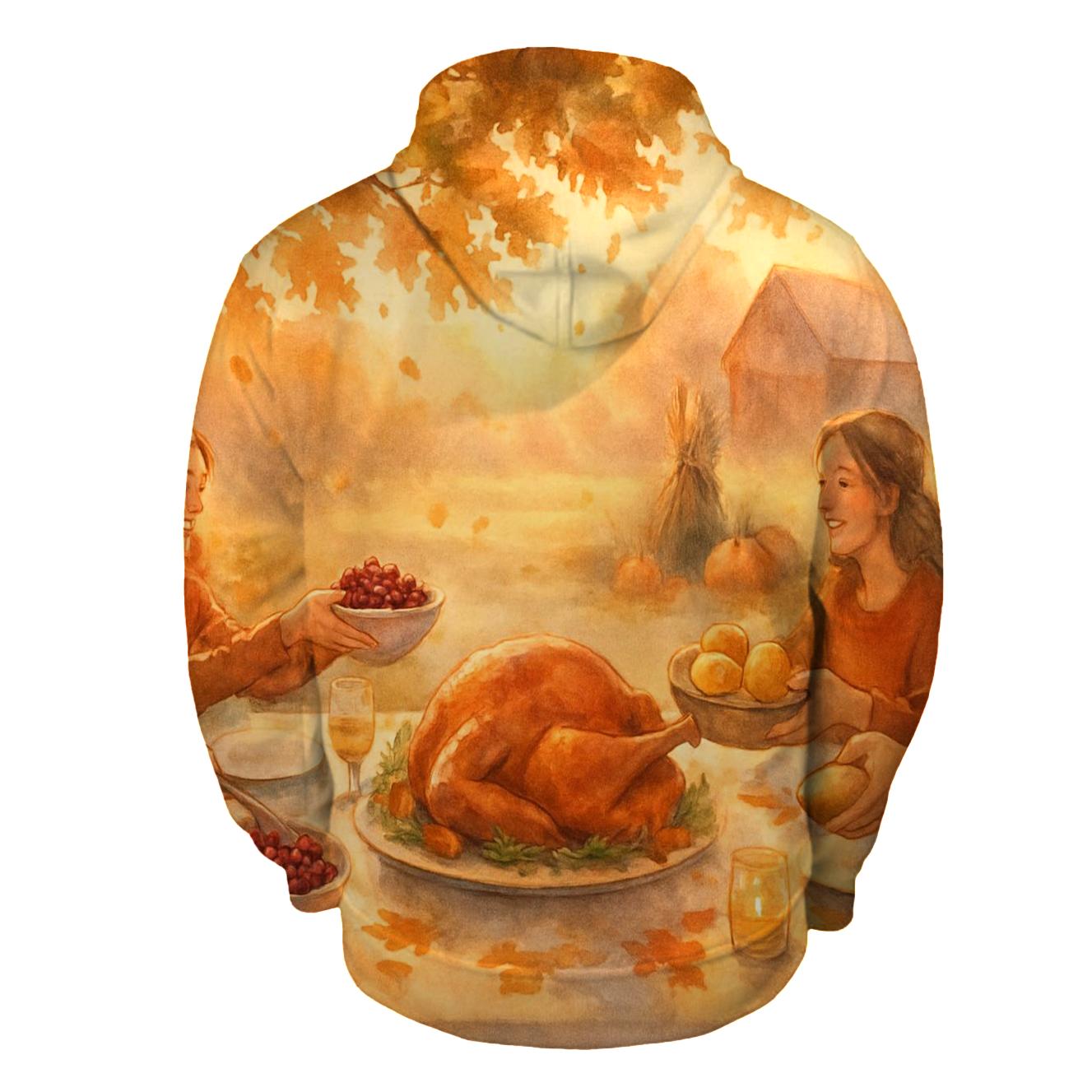 Autumn Feast Under A Sunbeam Canopy heavyweight hoodies