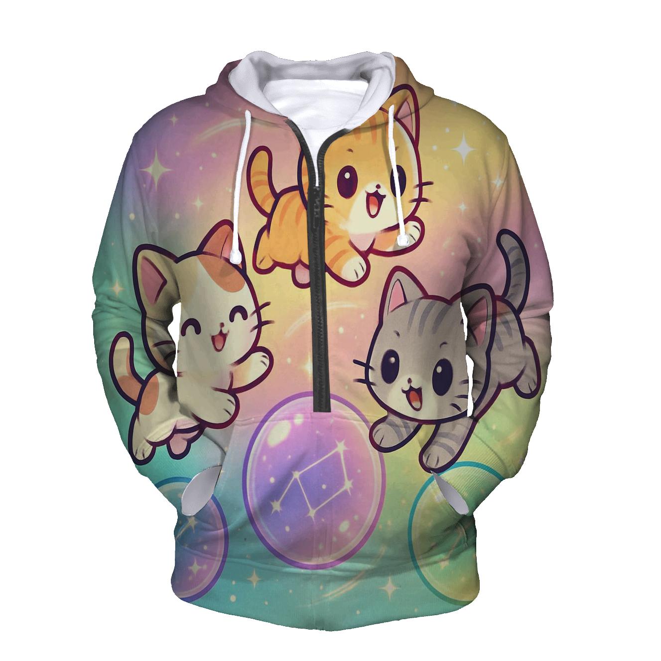 Starlight Bubble Orbit Kittens hoodies fashion