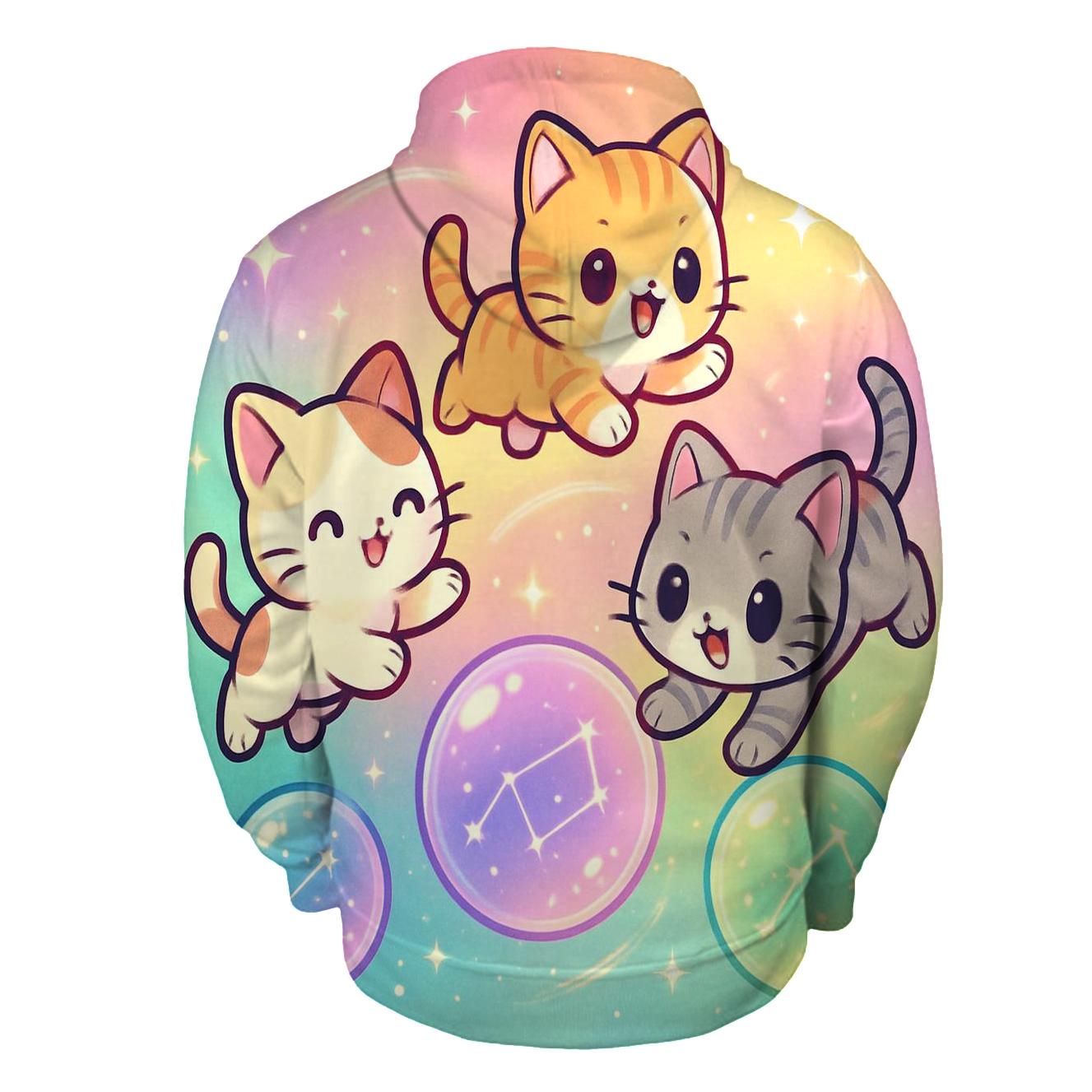Starlight Bubble Orbit Kittens hoodies fashion
