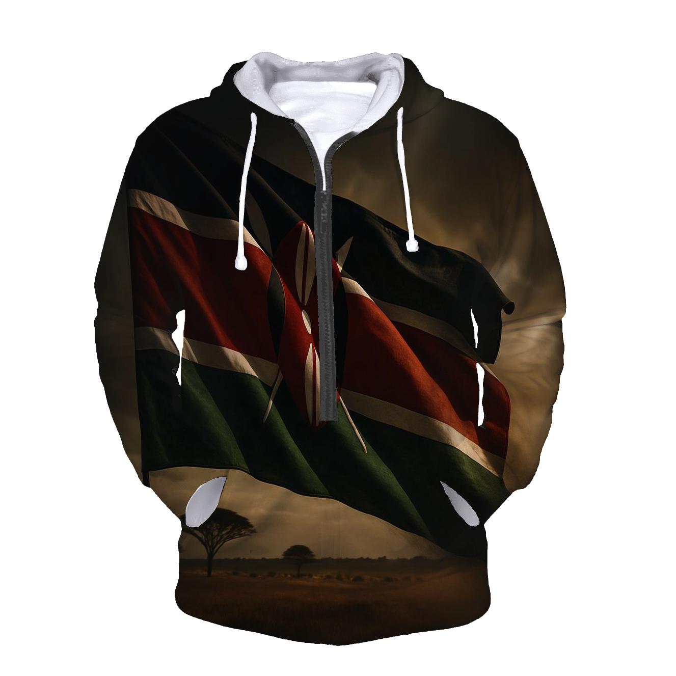 Savanna Storm Crest Of Kenya custom hoodies