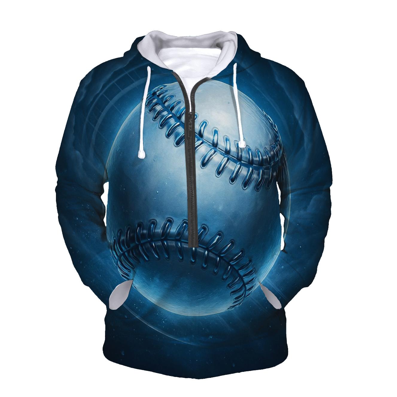 Chrome Spin Through Stadium Clouds printed hoodies