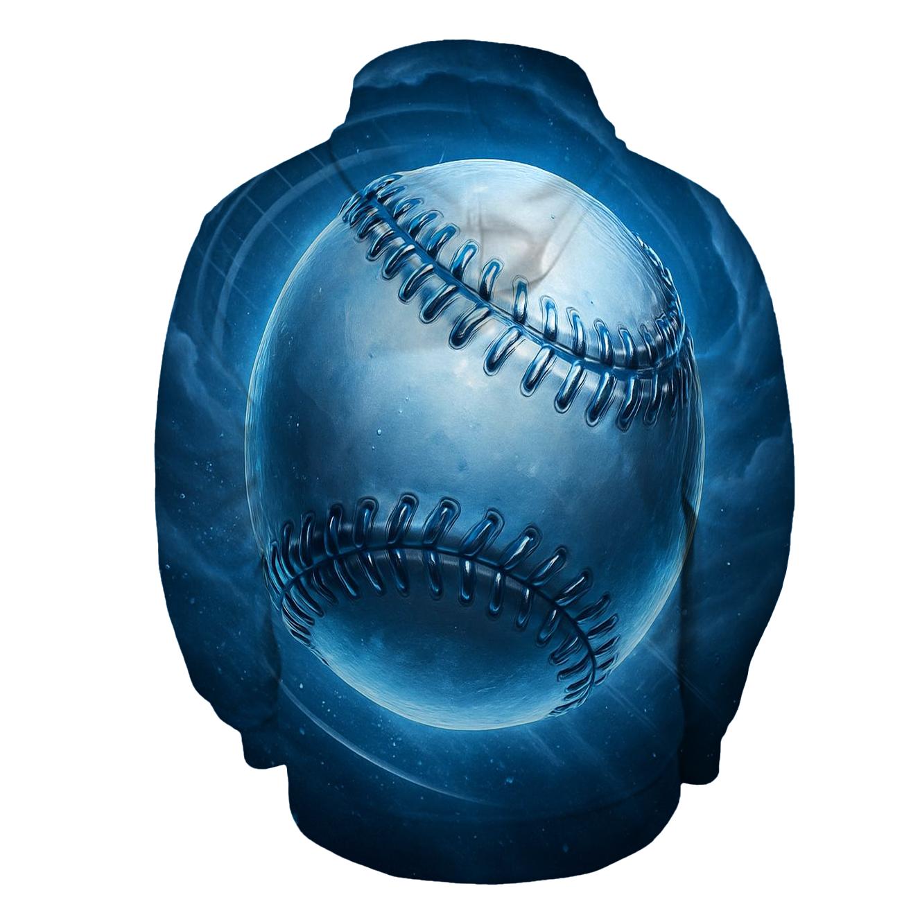 Chrome Spin Through Stadium Clouds printed hoodies