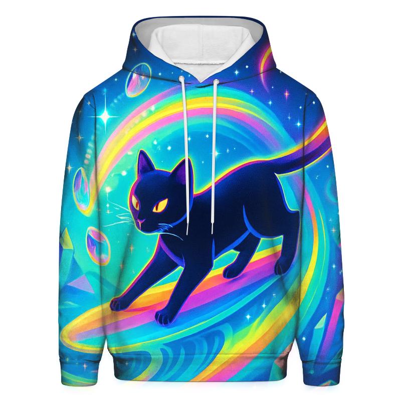 Prism Tide Dreamer Cat printed hoodies
