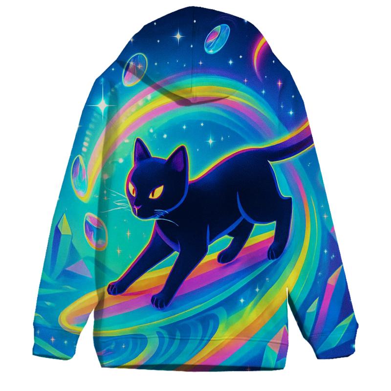 Prism Tide Dreamer Cat printed hoodies