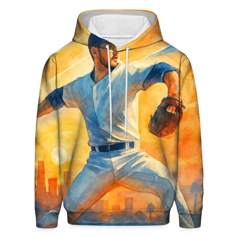 Sunset Arc Over The Outfield zip-up hoodies