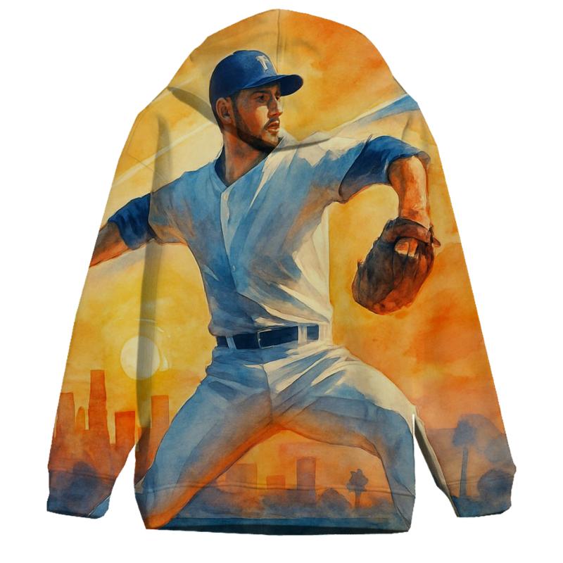 Sunset Arc Over The Outfield zip-up hoodies