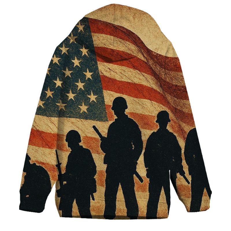 Vintage Battlefield Silhouette Banner lightweight hoodies