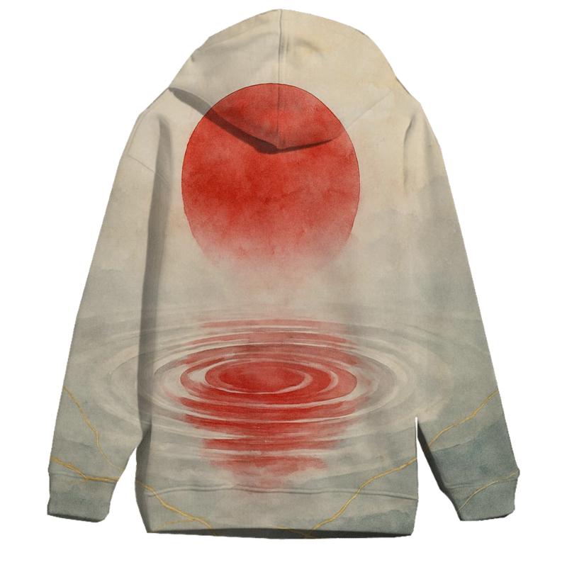 Kintsugi Wave Banner Of Japan custom hoodies