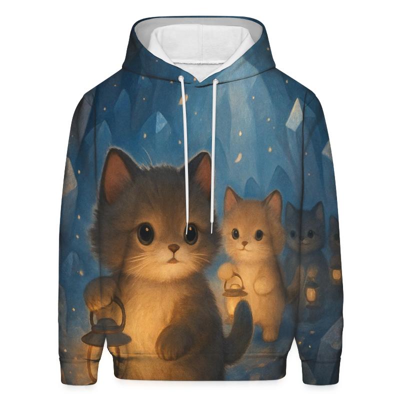 Crystal Cave Lantern Cat Parade custom hoodies