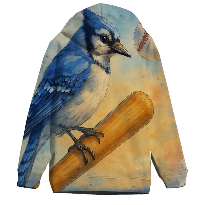 Bat Perch Reverie Blue Jays At Dusk printed hoodies